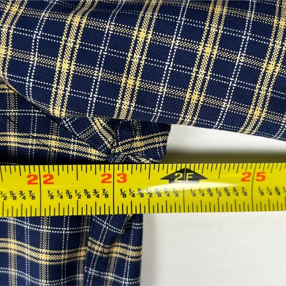 Brooks Brothers Supima Cotton Casual Shirt Blue Check Long-Sleeve Button-Down - Picture 12 of 13